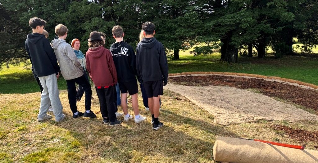 Kindlehill students learning about bushcare