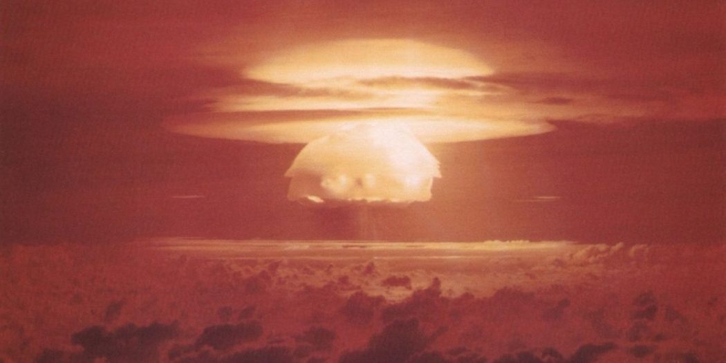 The blast from the 1954 nuclear test on Bikini Atoll