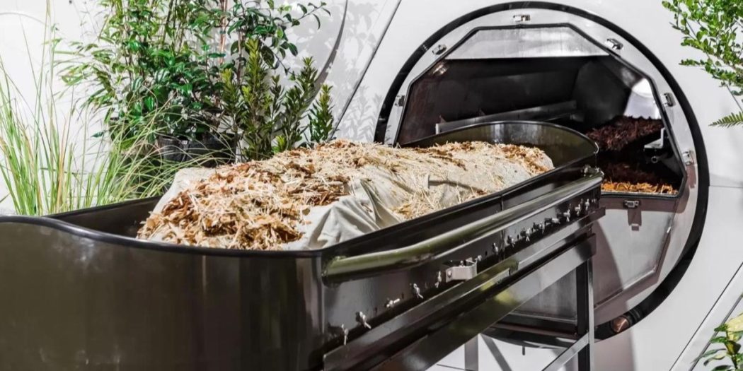 human composting in progress