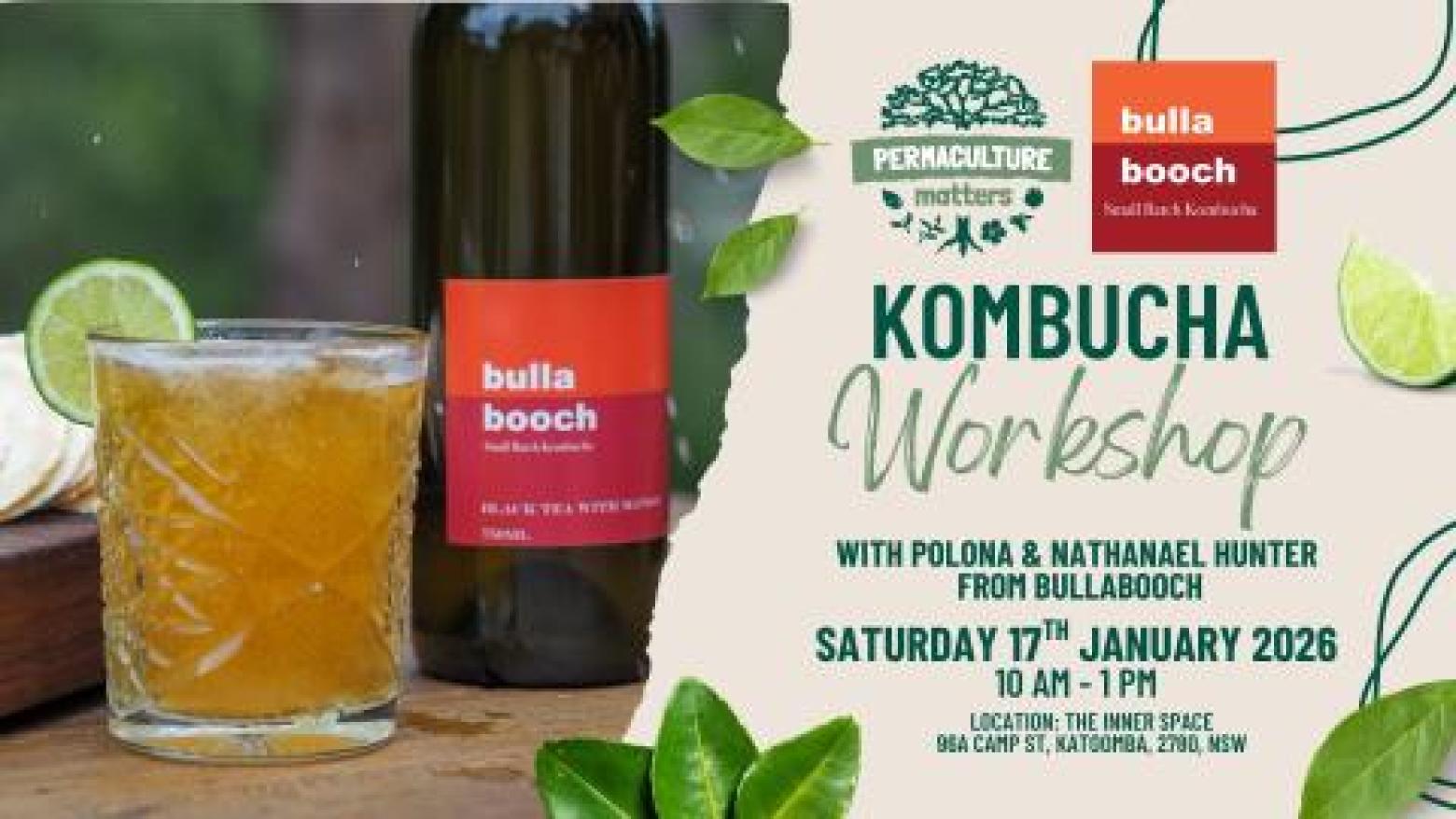 Katoomba Kombucha workshop flyer